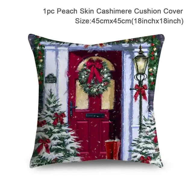 Merry Christmas Cushion Cover for a Festive Home