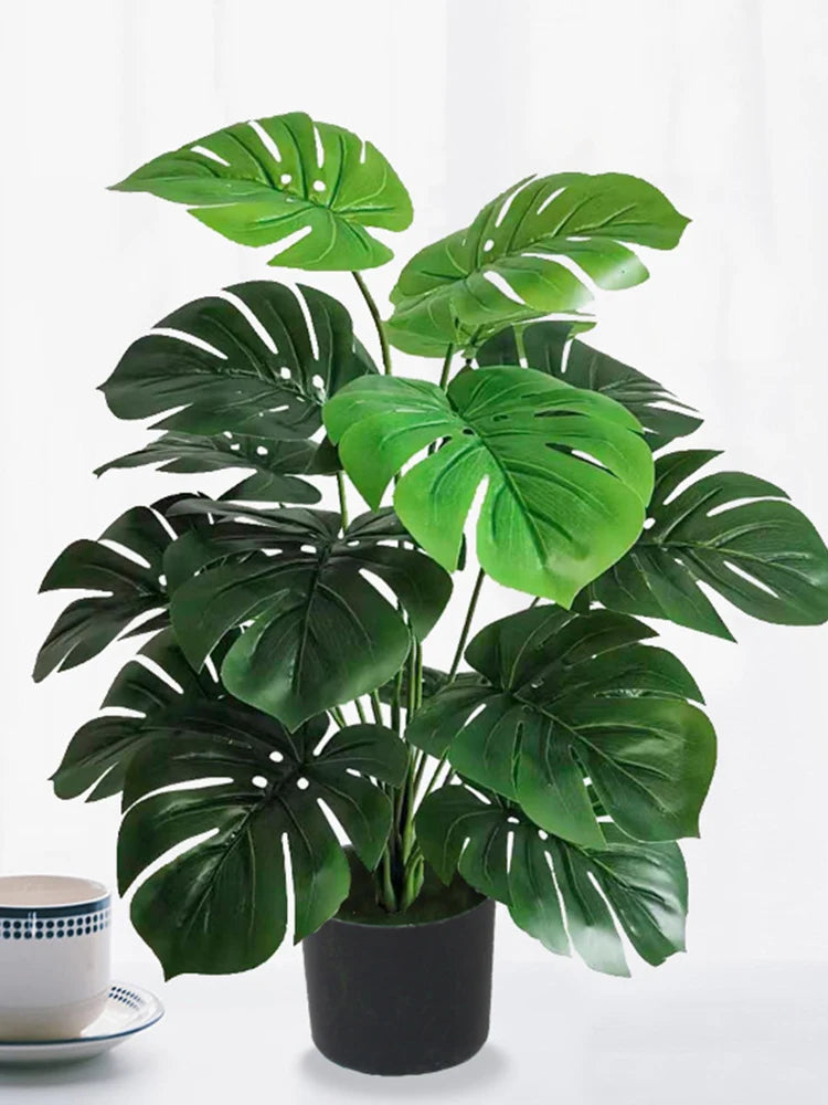 Foglie di Monstera artificiali