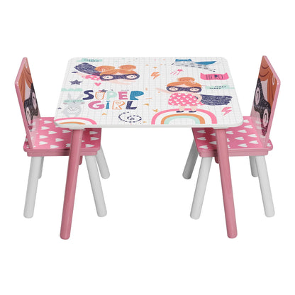 Adorabile set tavolo e sedia per bambini