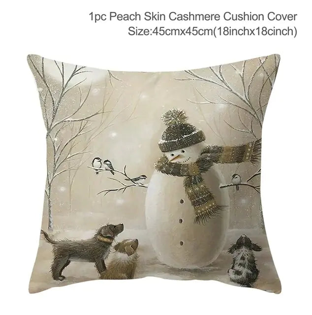 Merry Christmas Cushion Cover for a Festive Home