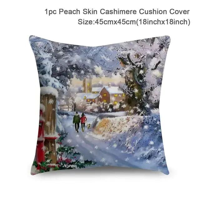 Merry Christmas Cushion Cover for a Festive Home