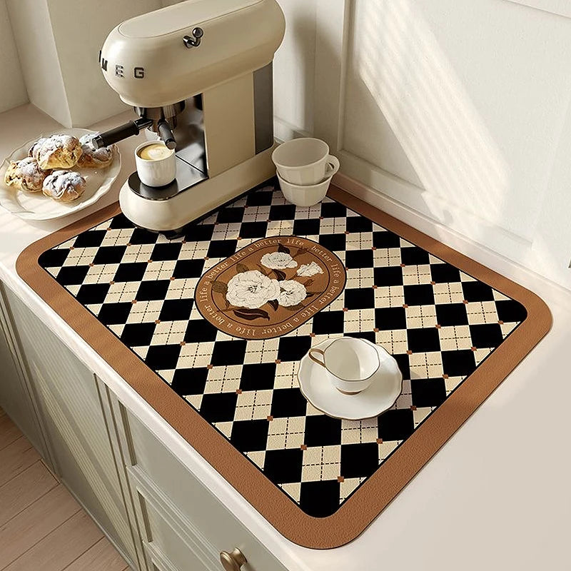 Kitchen Absorbent Mats -Heat Resistant & Non-slip Mat