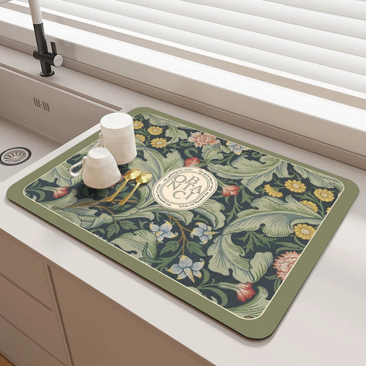 Kitchen Absorbent Mats -Heat Resistant & Non-slip Mat