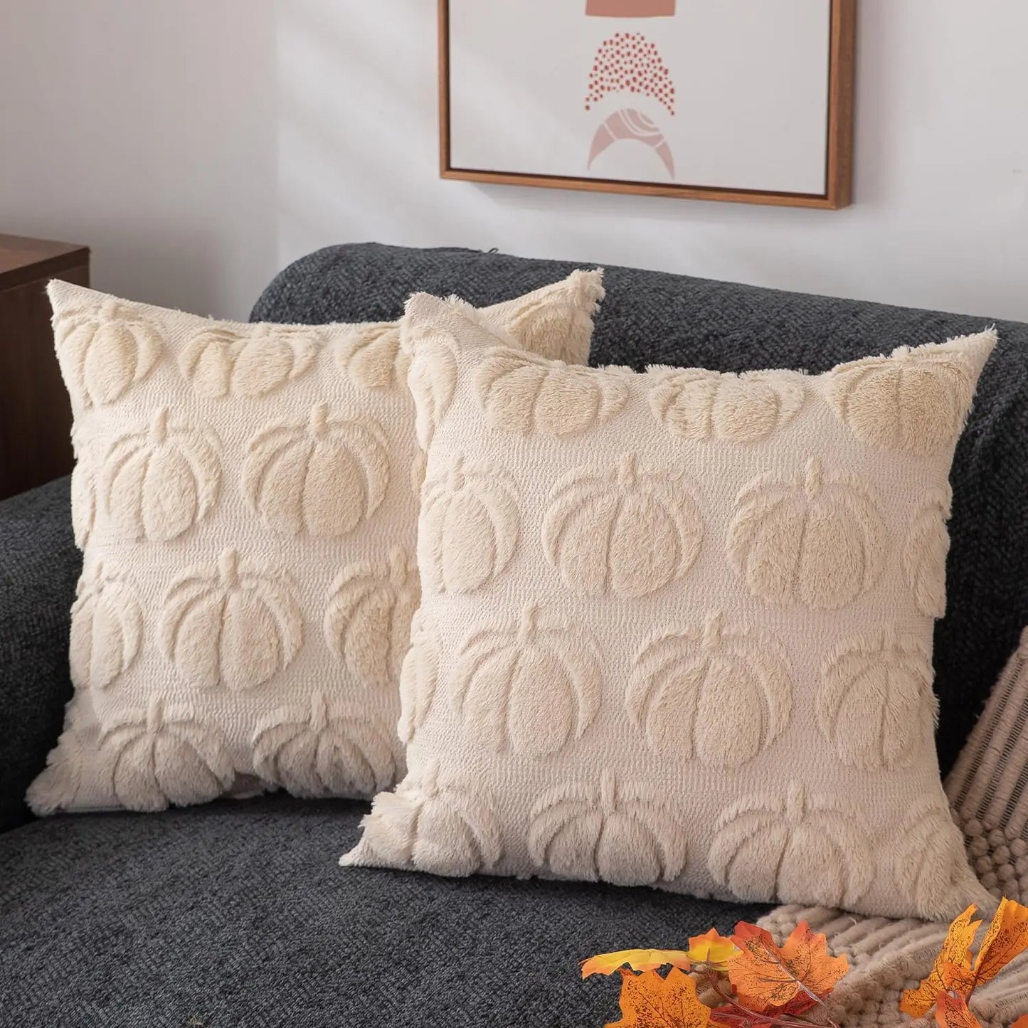 Pumpkin Pattern Throw Pillow Cover