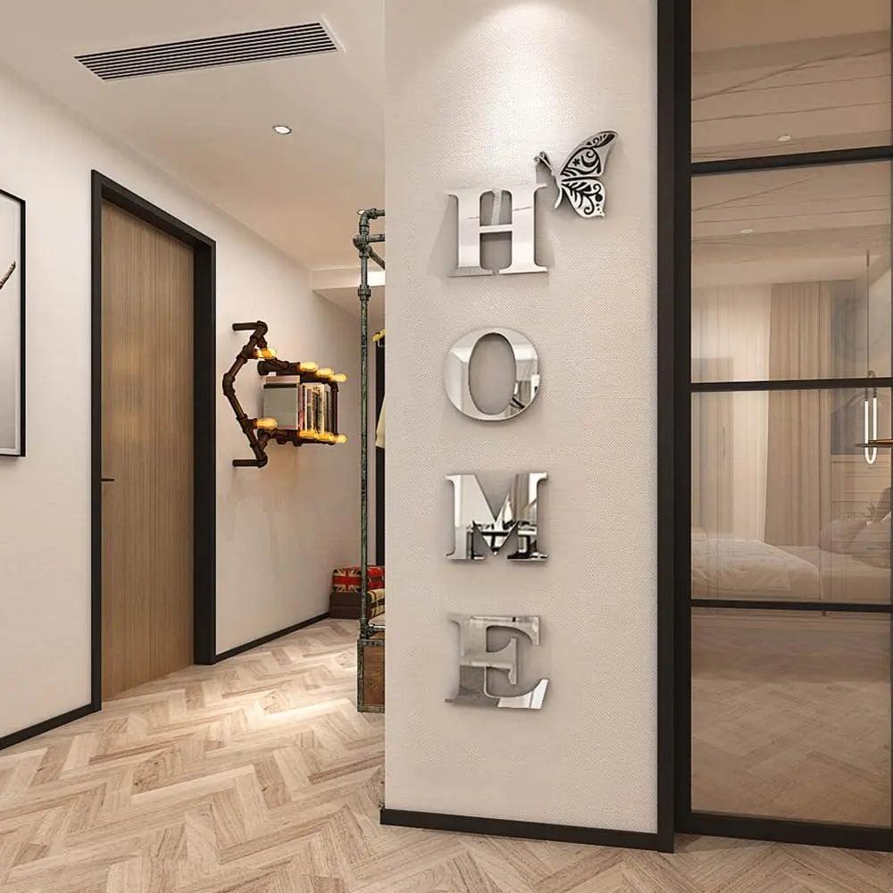 3D Acrylic Mirror Wall Sticker