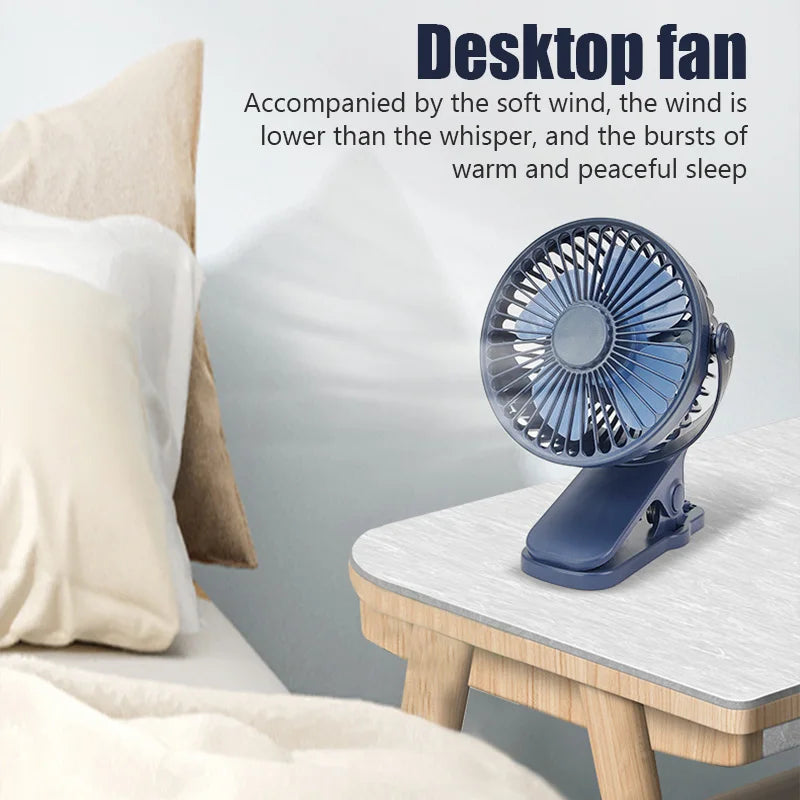 Portable Mini Fan - USB Charging Quiet Electric Fan