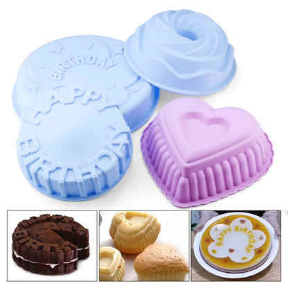 3D Housewares Silicone Molds Crafts Form For Cake Baking