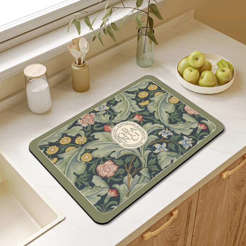 Kitchen Absorbent Mats -Heat Resistant & Non-slip Mat