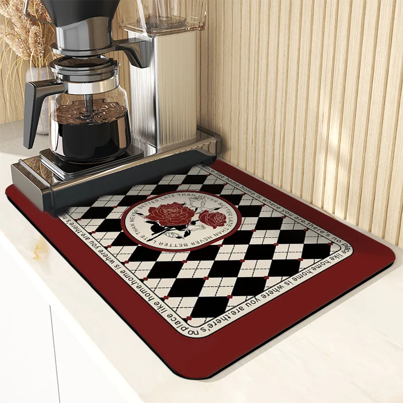 Kitchen Absorbent Mats -Heat Resistant & Non-slip Mat