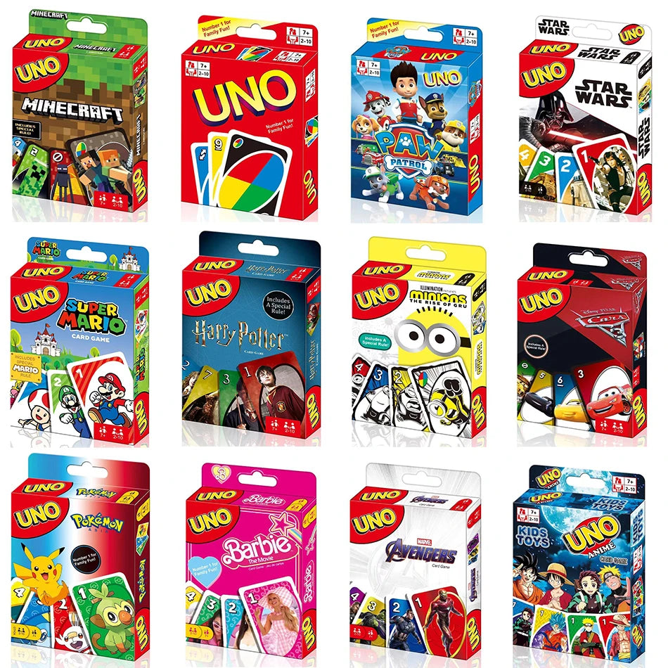 Ultimative Uno Flip-Sammlung – Pokemon, Barbie, Star Wars, Frozen, Minions, Super Mario