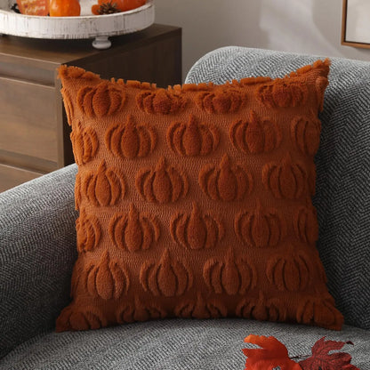 Pumpkin Pattern Throw Pillow Cover