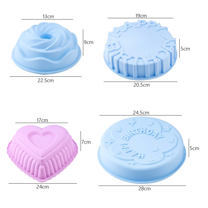 3D-Haushaltswaren-Silikonformen, Bastelform zum Kuchenbacken