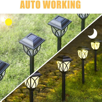 2 teile/los Led Solar Rasen Lichter