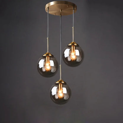 Nordic Modern Glass Ball Pendant Lamp