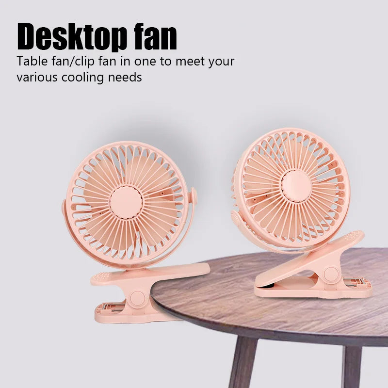 Portable Mini Fan - USB Charging Quiet Electric Fan