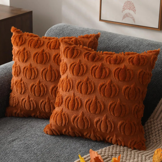 Pumpkin Pattern Throw Pillow Cover