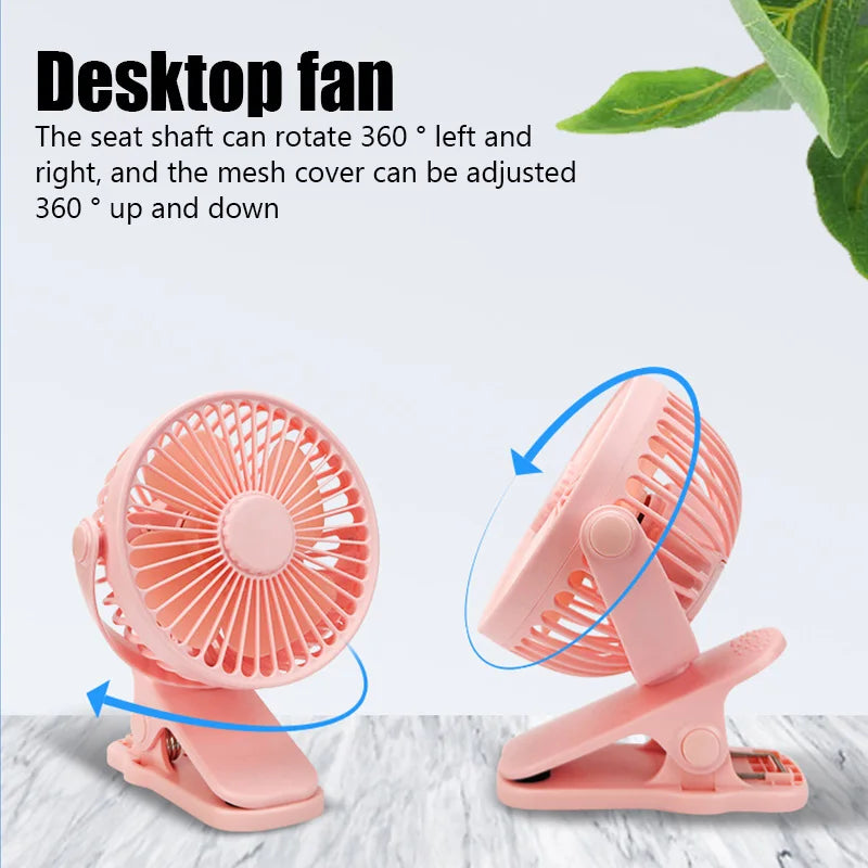 Portable Mini Fan - USB Charging Quiet Electric Fan