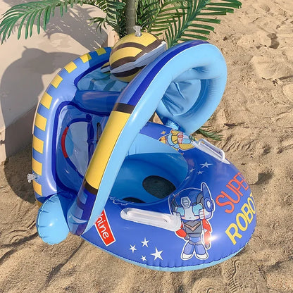 Schwimmendes Wasserspielzeug für Babys mit Sonnenschirm