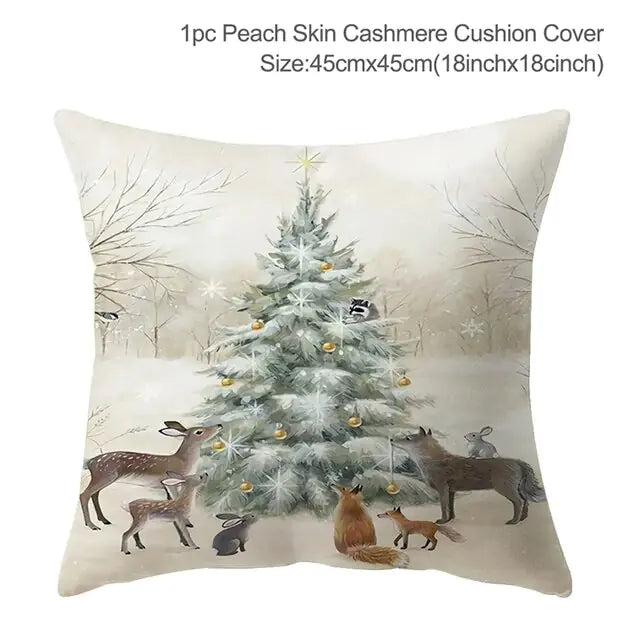 Merry Christmas Cushion Cover for a Festive Home