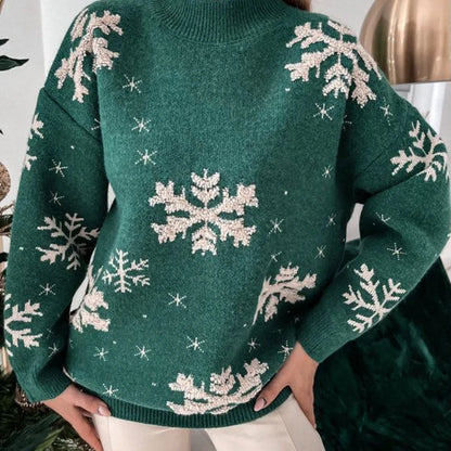 Weihnachtspullover Schneeflockenpullover