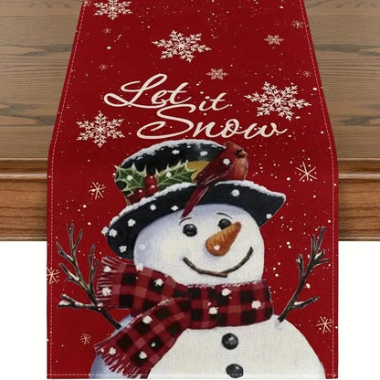 Magic shop 1 / 183x33cm Linen Christmas Table Runner – Navidad Noel Holiday Décor 2025