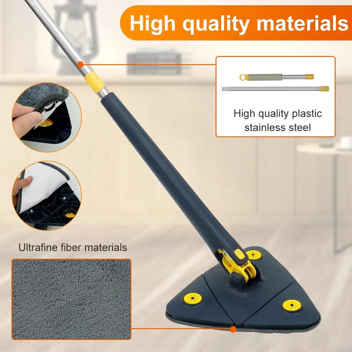 Magic shop 360° Rotatable Telescopic Triangle Mop