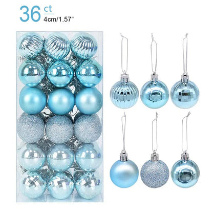 Magic shop 36pcs blue 24/36 pcs Christmas Tree Ornaments