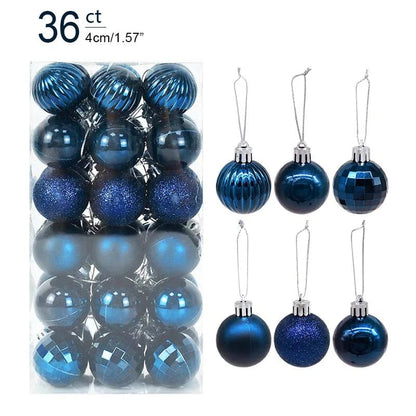 Magic shop 36pcs deep blue 24/36 pcs Christmas Tree Ornaments