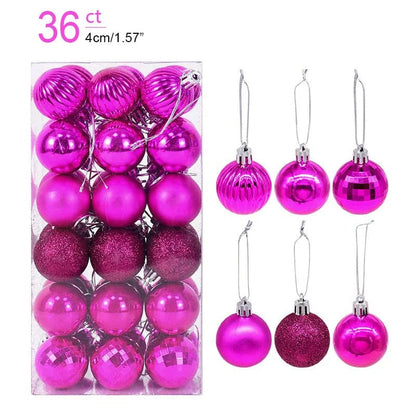 Magic shop 36pcs rose red 24/36 pcs Christmas Tree Ornaments