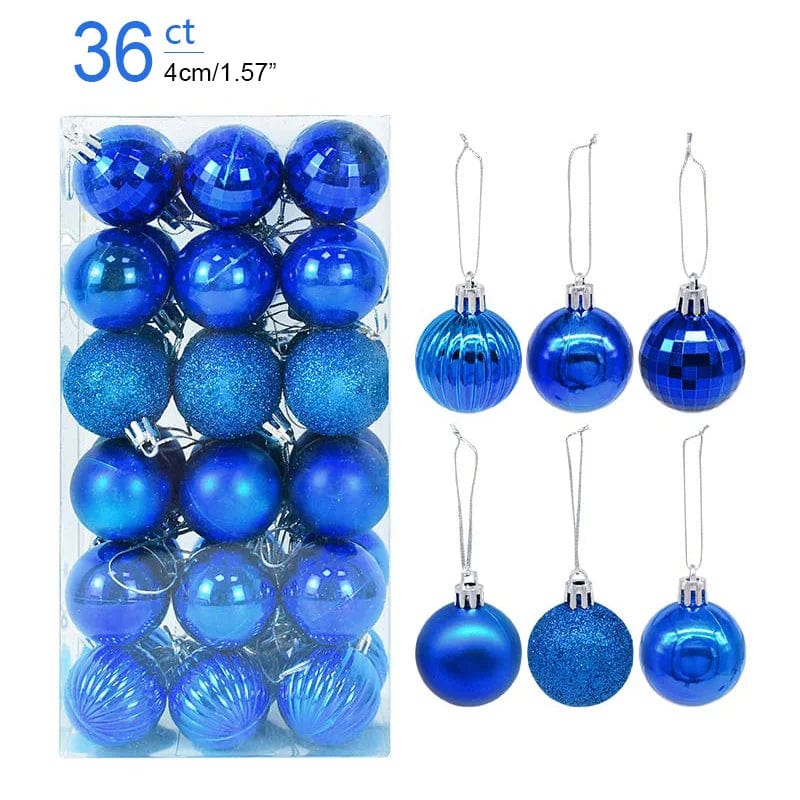 Magic shop 36pcs royal blue 24/36 pcs Christmas Tree Ornaments