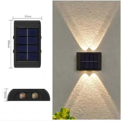 Magic shop 4LED warm Solar Wall Lamp