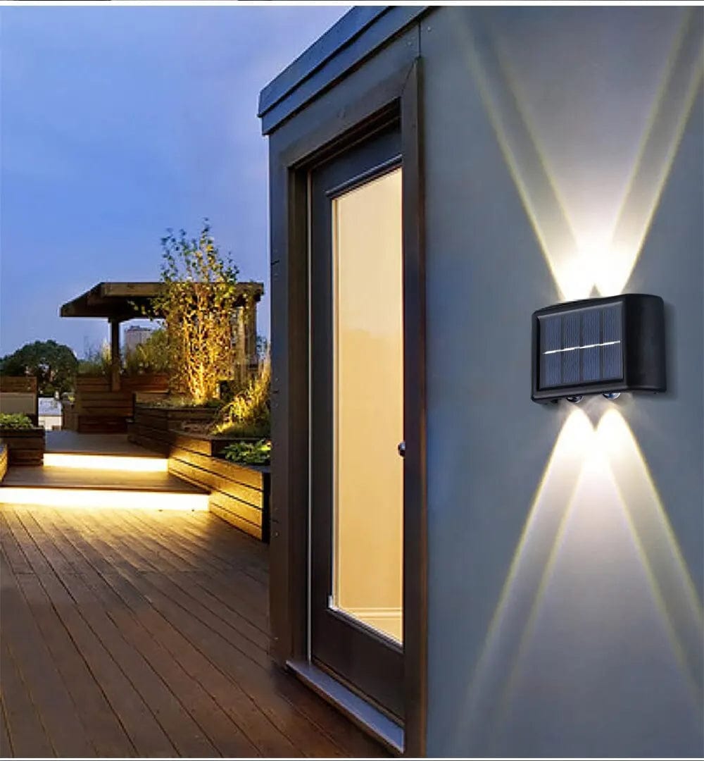 Magic shop 4LED warm Solar Wall Lamp