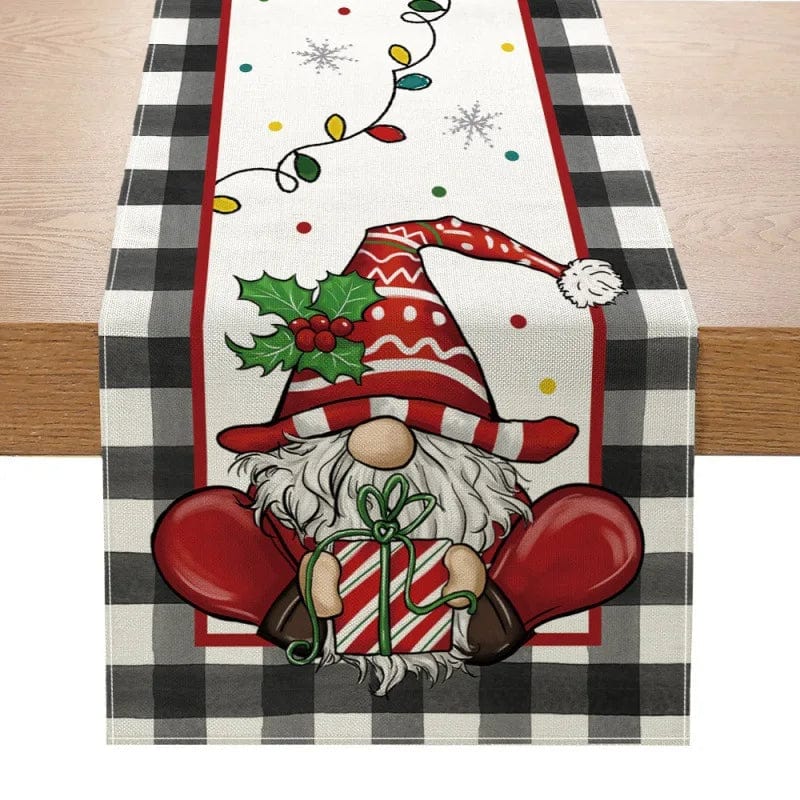 Magic shop 5 / 183x33cm Linen Christmas Table Runner – Navidad Noel Holiday Décor 2025