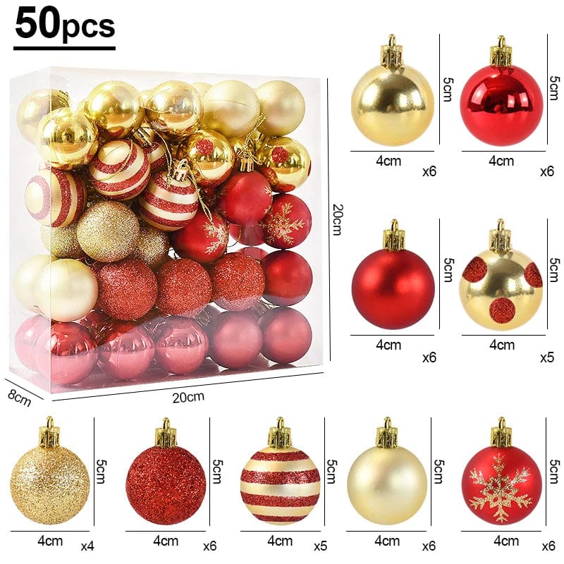 Magic shop 50pcs/ 4cm 50Pcs Christmas Tree Balls