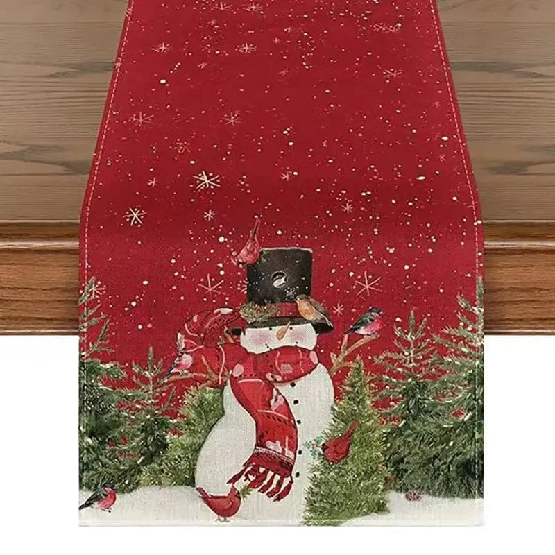 Magic shop 8 / 183x33cm Linen Christmas Table Runner – Navidad Noel Holiday Décor 2025