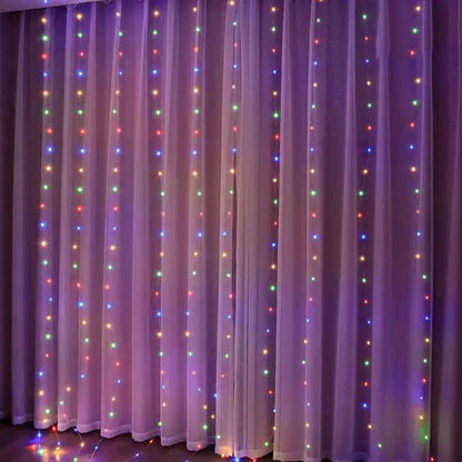 Magic shop articoli arredo Multicolor / 3MX2M 200LED Christmas Curtain Lights