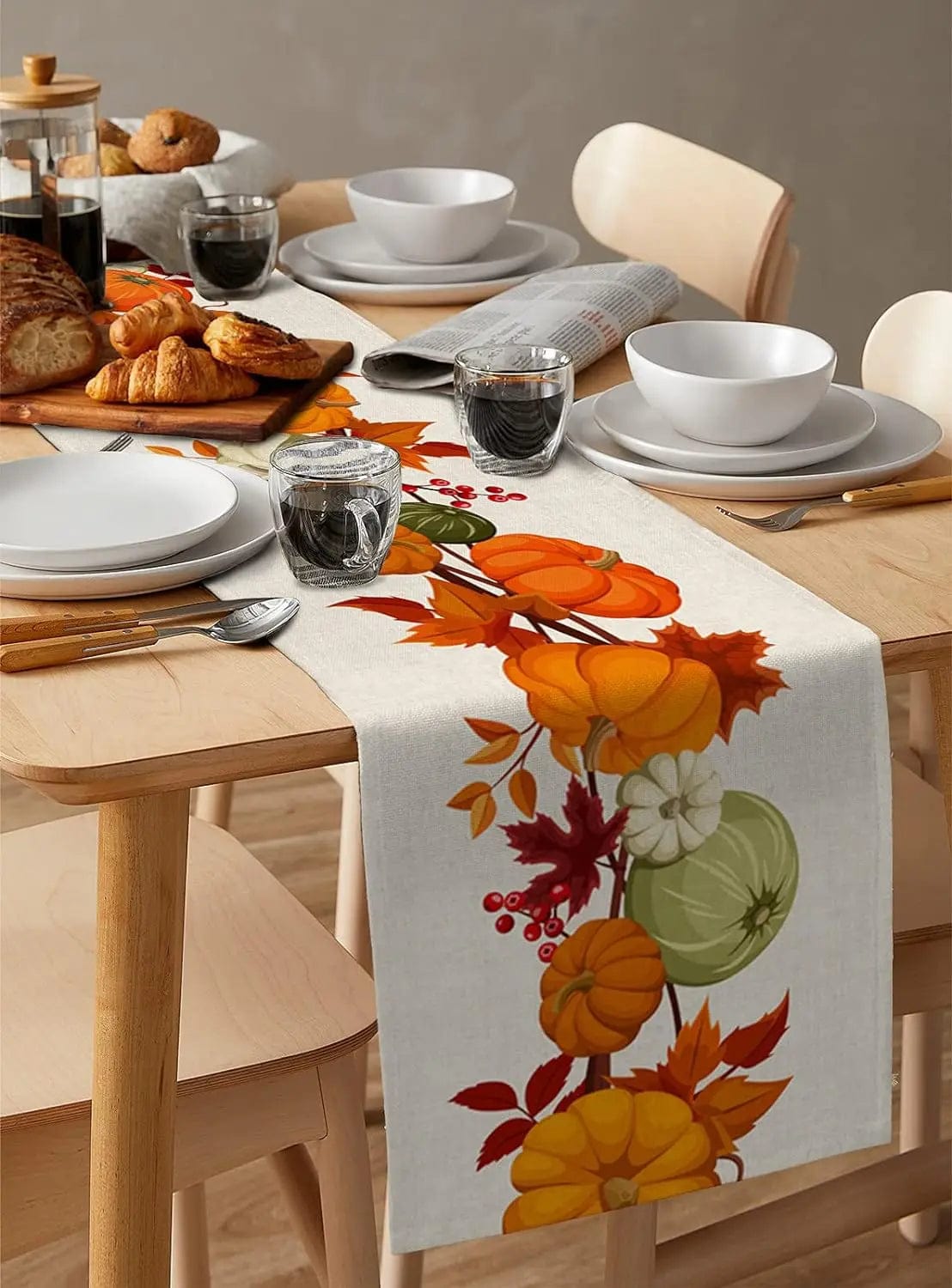 Magic shop Autumn Pumpkin Table Runner – Halloween & Thanksgiving Decor