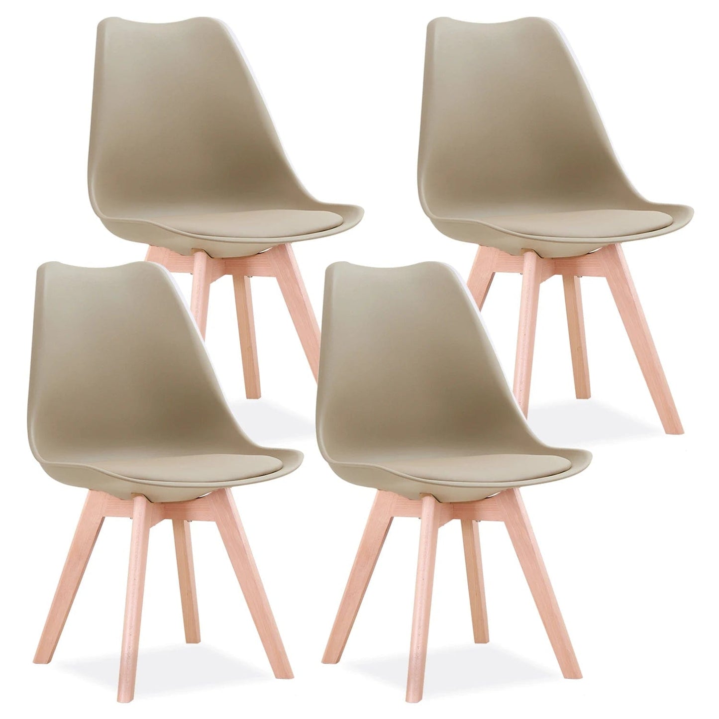 Magic shop Beige Set of 4 Modern Chairs