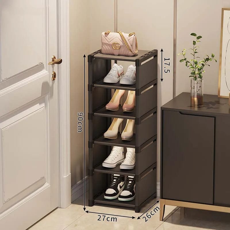 Magic shop Black-6-layer Shoe Rack Storage Organizer