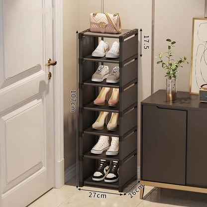 Magic shop Black-7-layer Shoe Rack Storage Organizer