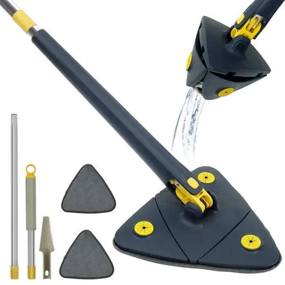 Magic shop Blue 360° Rotatable Telescopic Triangle Mop