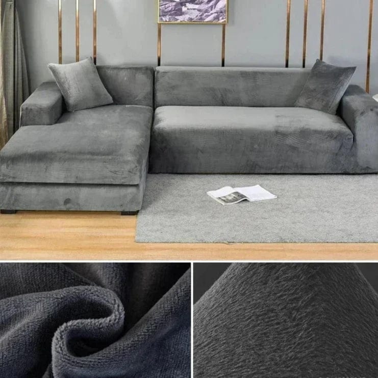 Magic shop Dark Gray / 1 SEAT (90-140CM) Universal Velvet Sofa Cover