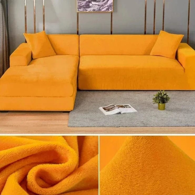 Magic shop Gold / 1 SEAT (90-140CM) Universal Velvet Sofa Cover