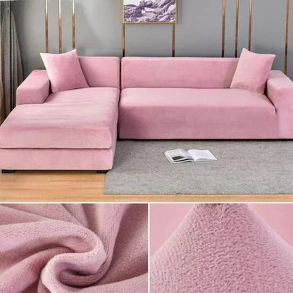 Magic shop Pink / 1 SEAT (90-140CM) Universal Velvet Sofa Cover