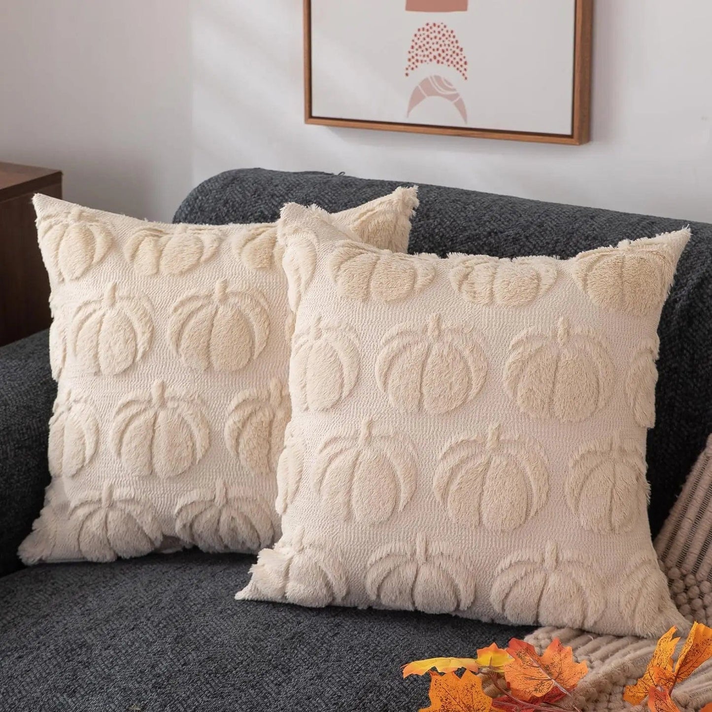 Magic shop Pumpkin Pattern Throw Pillow Cover