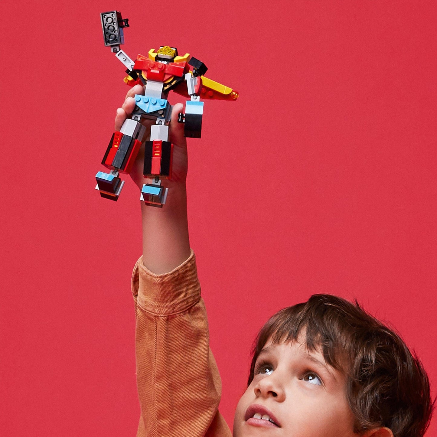 Magic shop Singolo LEGO Creator 3 in 1 Super Robot, Set di Costruzioni in Mattoncini, Aereo e Drago Giocattolo per Bambina e Bambino dai 6 Anni in su, con Parti Regolabili 31124