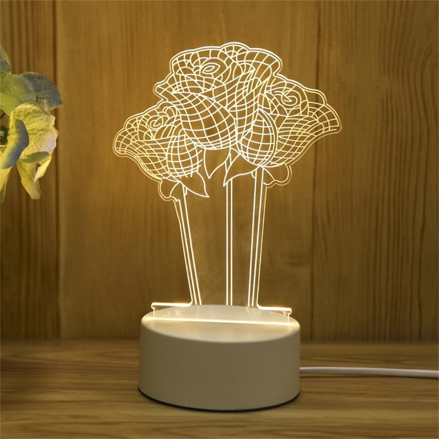 Magic shop USB Acrylic 3D Night Light Lamp