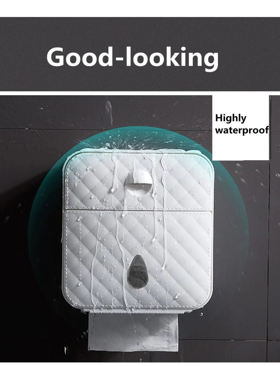 Magic shop Waterproof Wall Mount Toilet Paper Holder