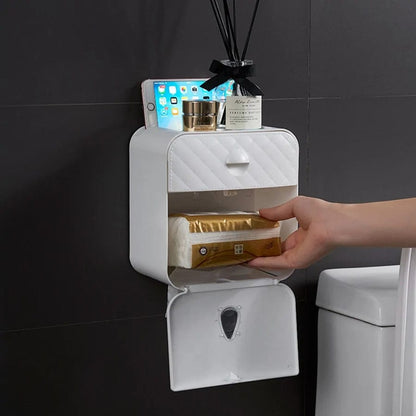 Magic shop Waterproof Wall Mount Toilet Paper Holder