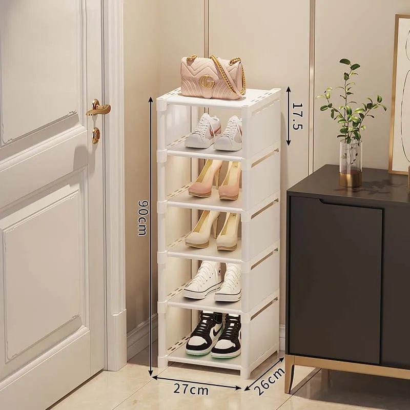 Magic shop White-6-layer Shoe Rack Storage Organizer